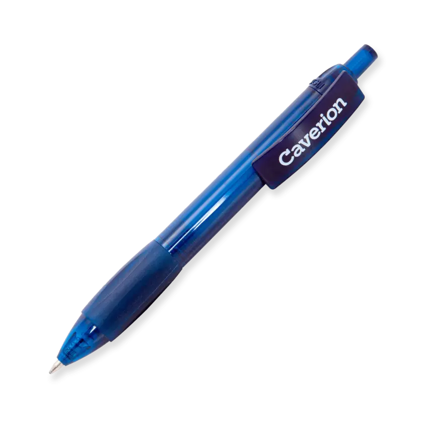 blue pen with caverion logo