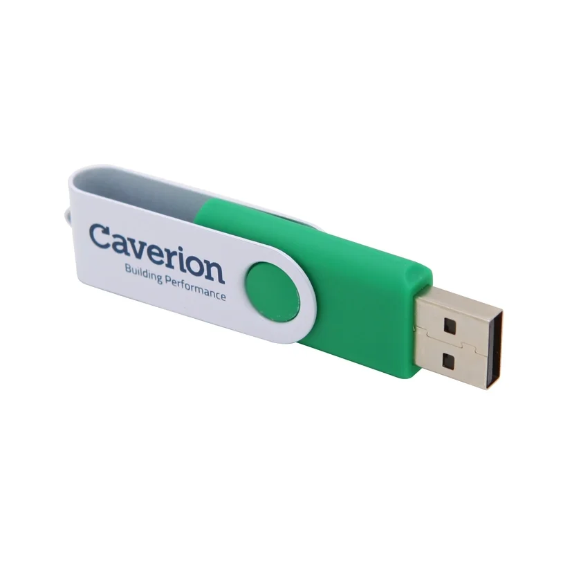 grön och vitt caverion usb
