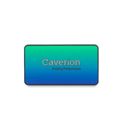 caverion powerbank med lysande logga