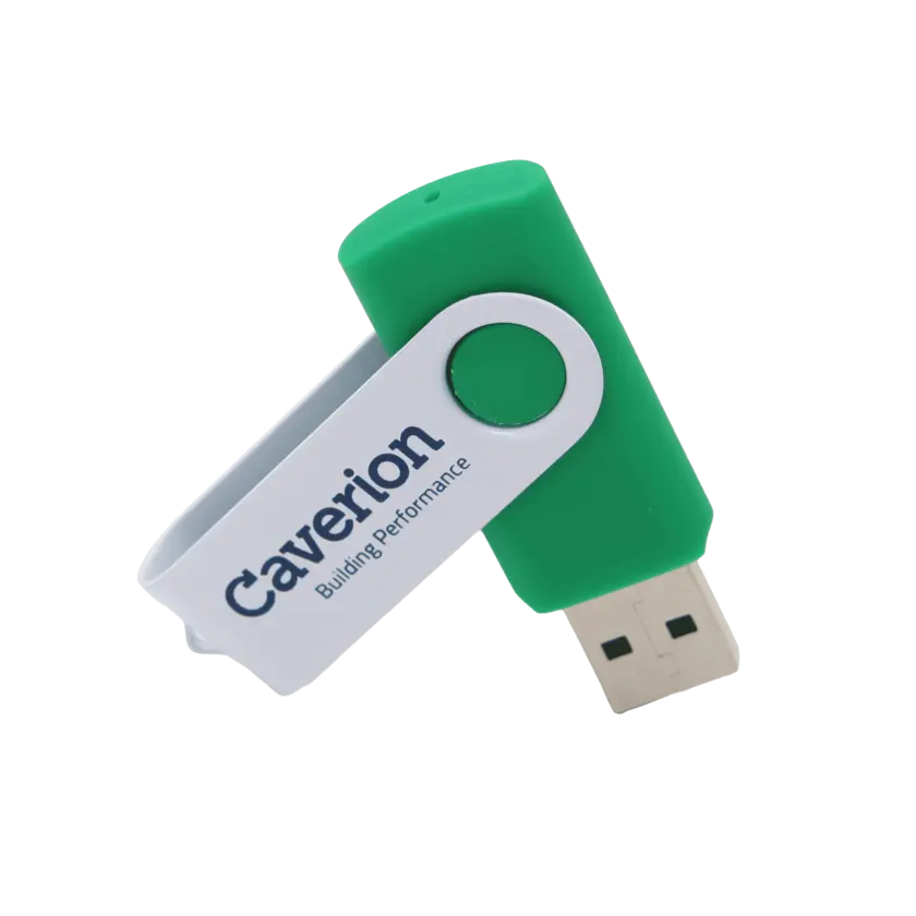 grön och vitt caverion usb