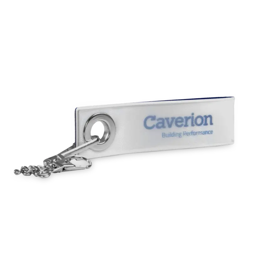 vit reflective loop strap med caverion logo