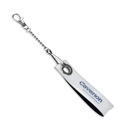 vit reflective loop strap med caverion logo